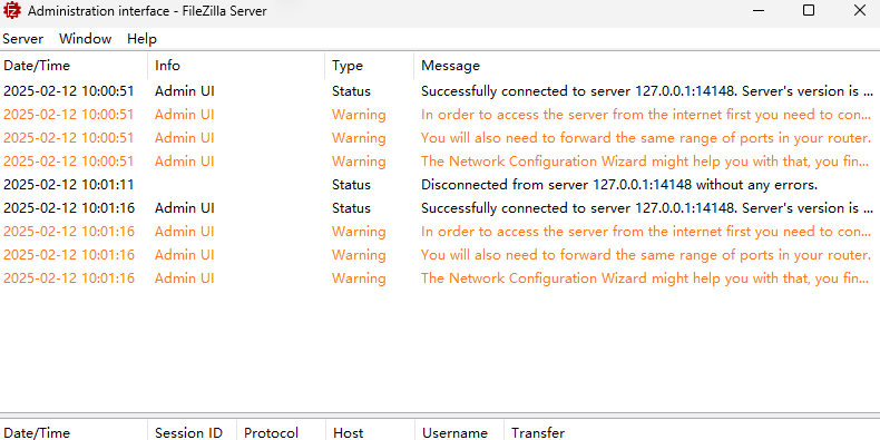 FileZilla Serverͼ2